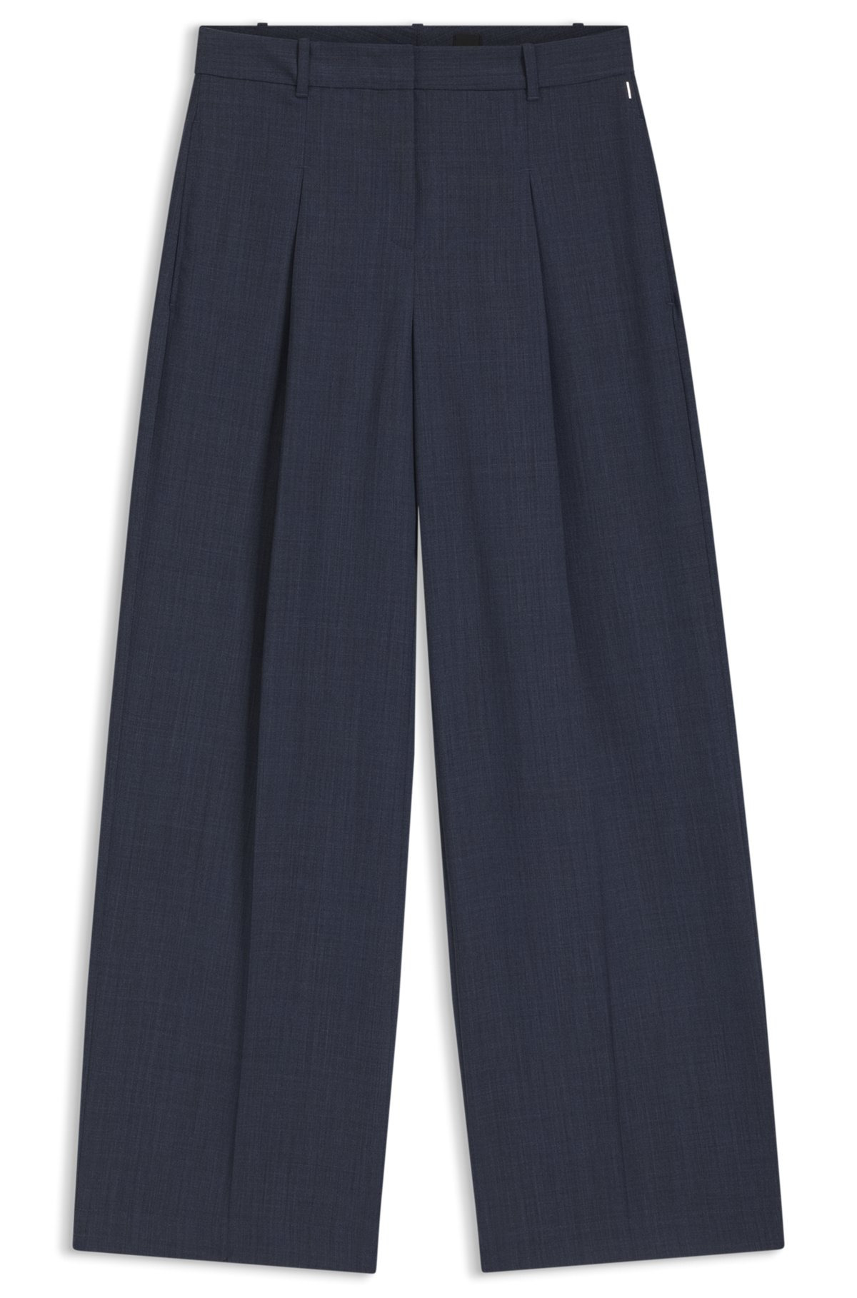 REGULAR-FIT TROUSERS IN VIRGIN WOOL - 1