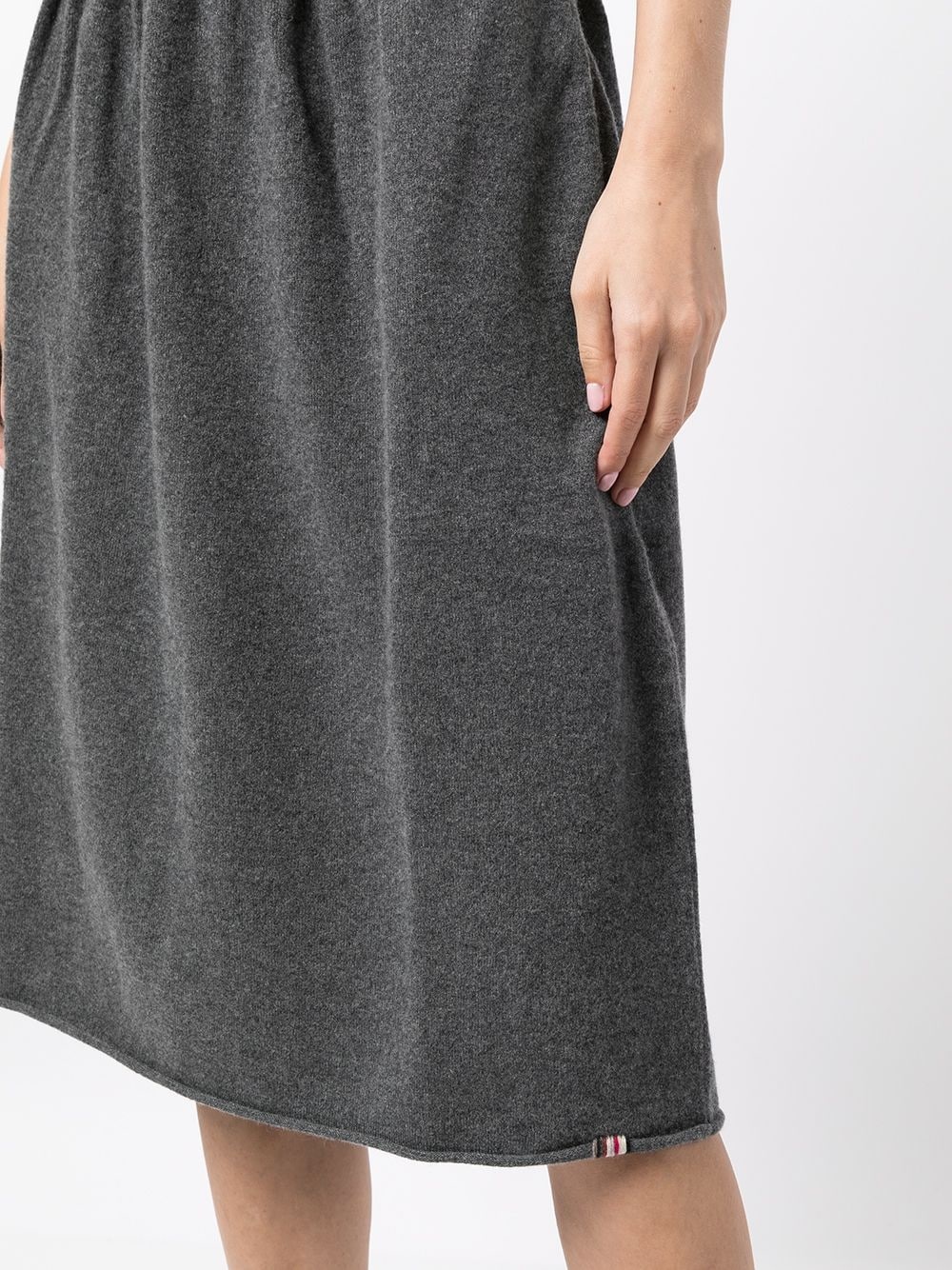 ruched-detail knitted skirt - 5