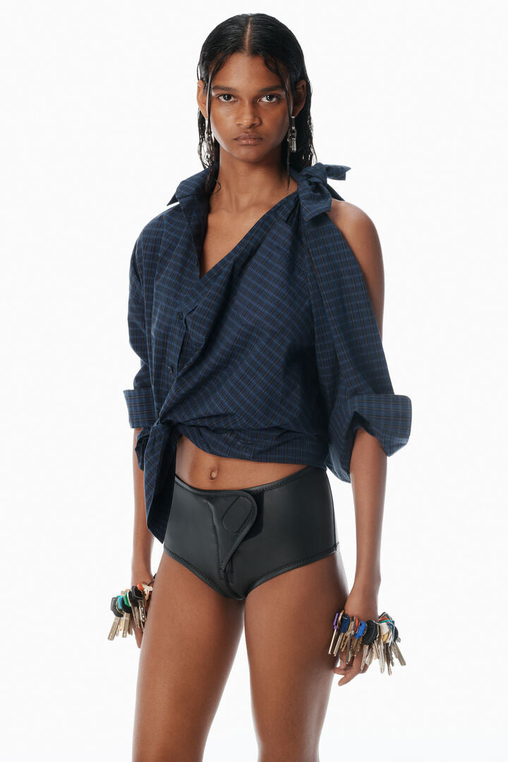 Knotted Button Down Shirt - 3