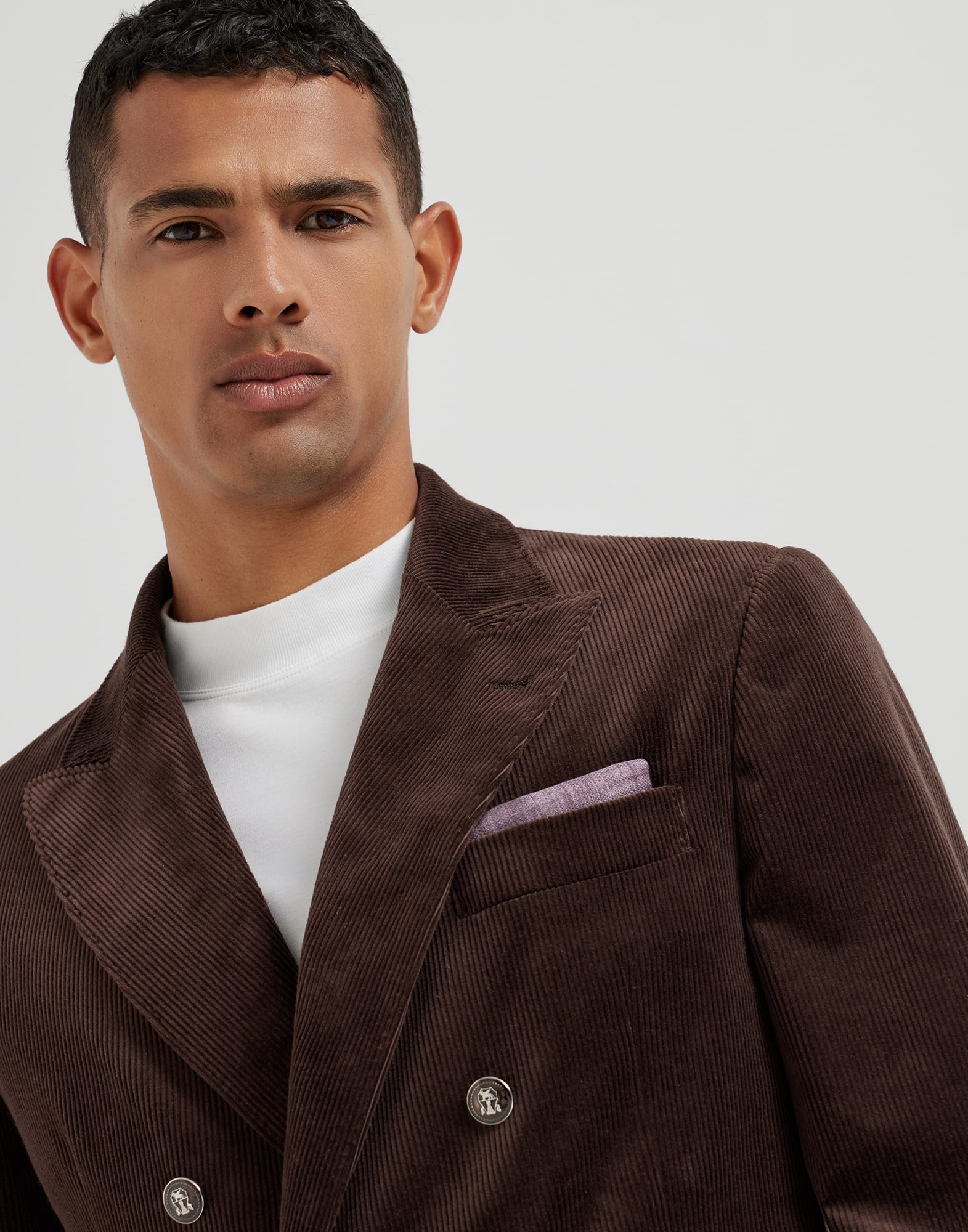 Silk pocket square with printed logo - 3