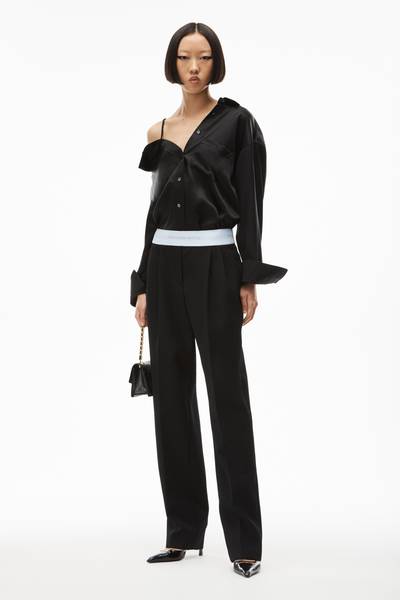 Alexander Wang LOW-WAISTED PLEATED TROUSER IN TWILL outlook