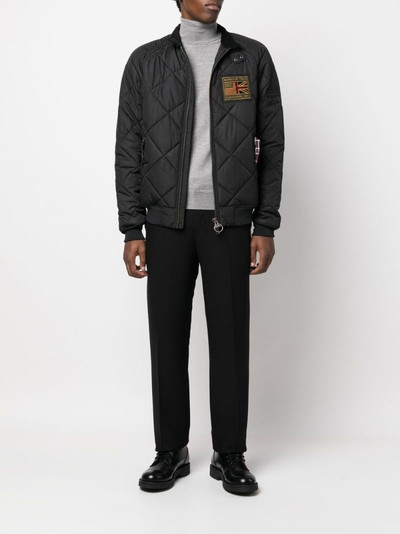 Barbour logo-patch quilted jacket outlook