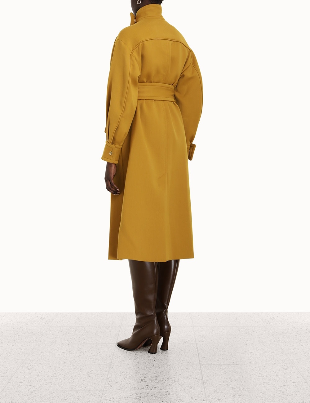 CELESTIAL FUNNEL NECK COAT - 4