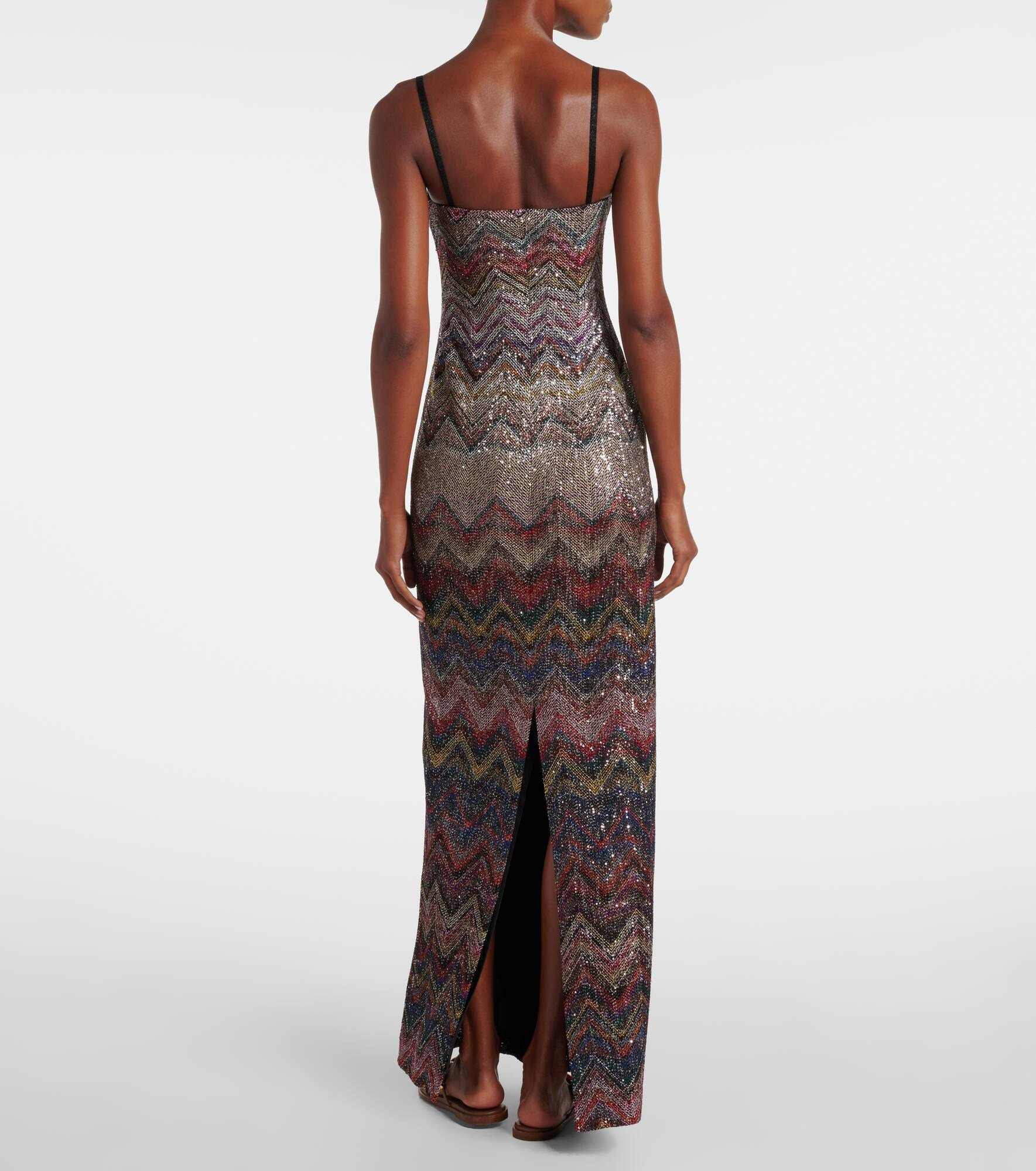 Zig Zag embellished maxi dress - 3