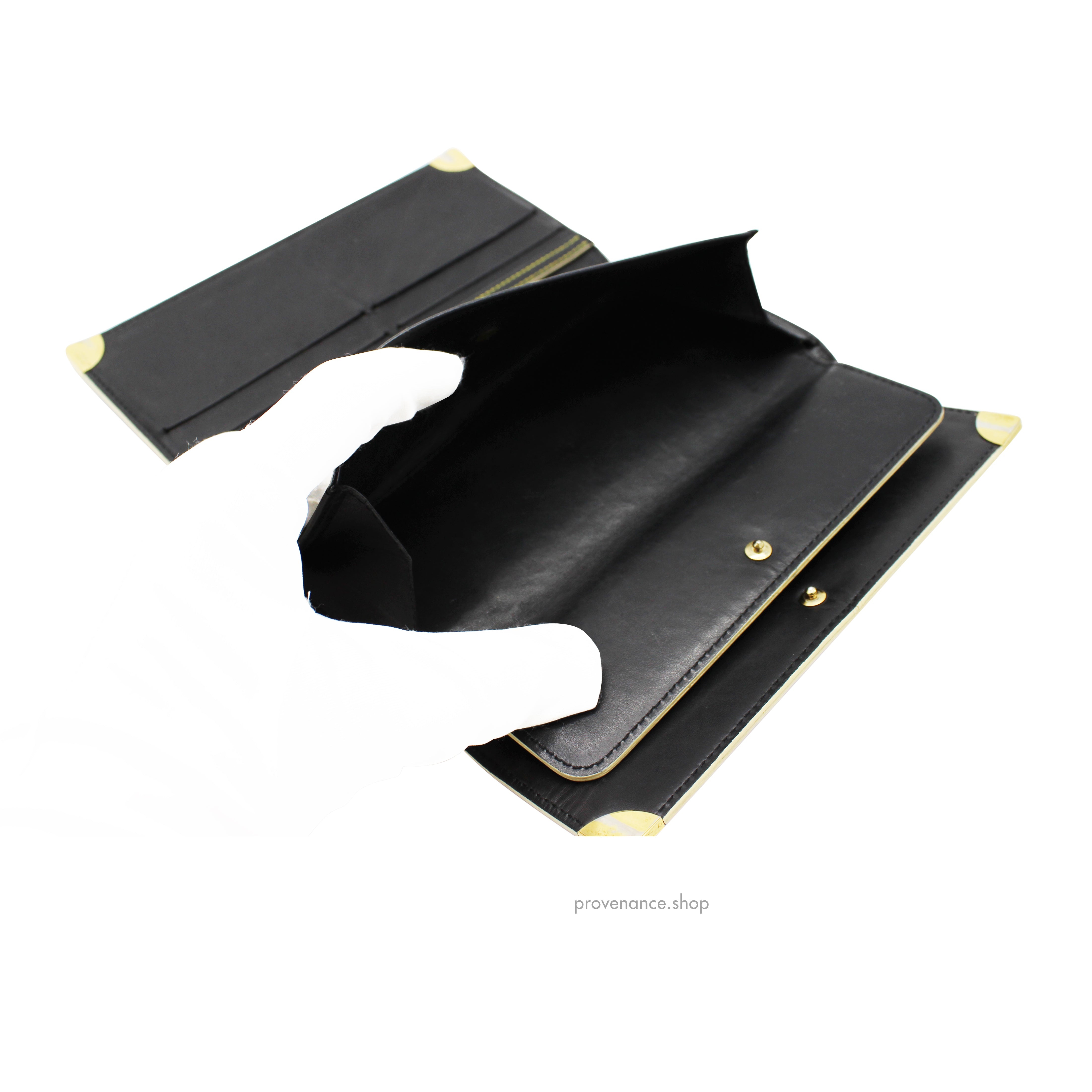 Louis Vuitton x Marc Jacobs International Wallet - Black Suhali Noir Leather - 11