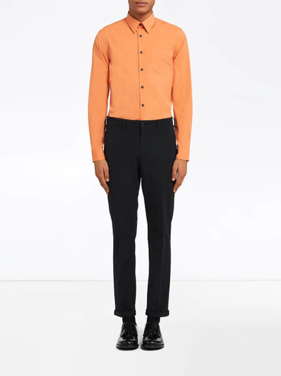 Prada fitted button-up shirt outlook