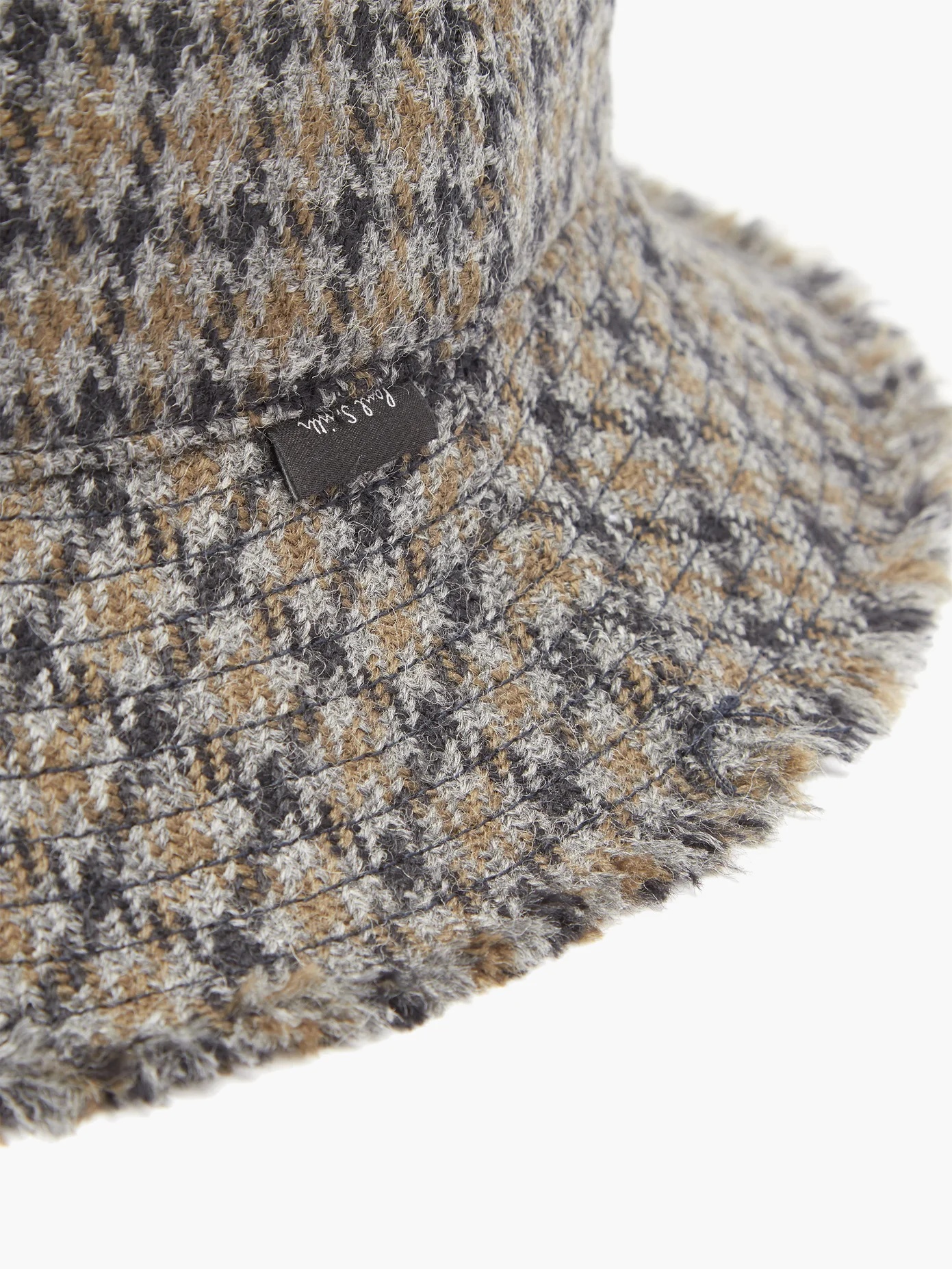 Checked wool bucket hat - 4