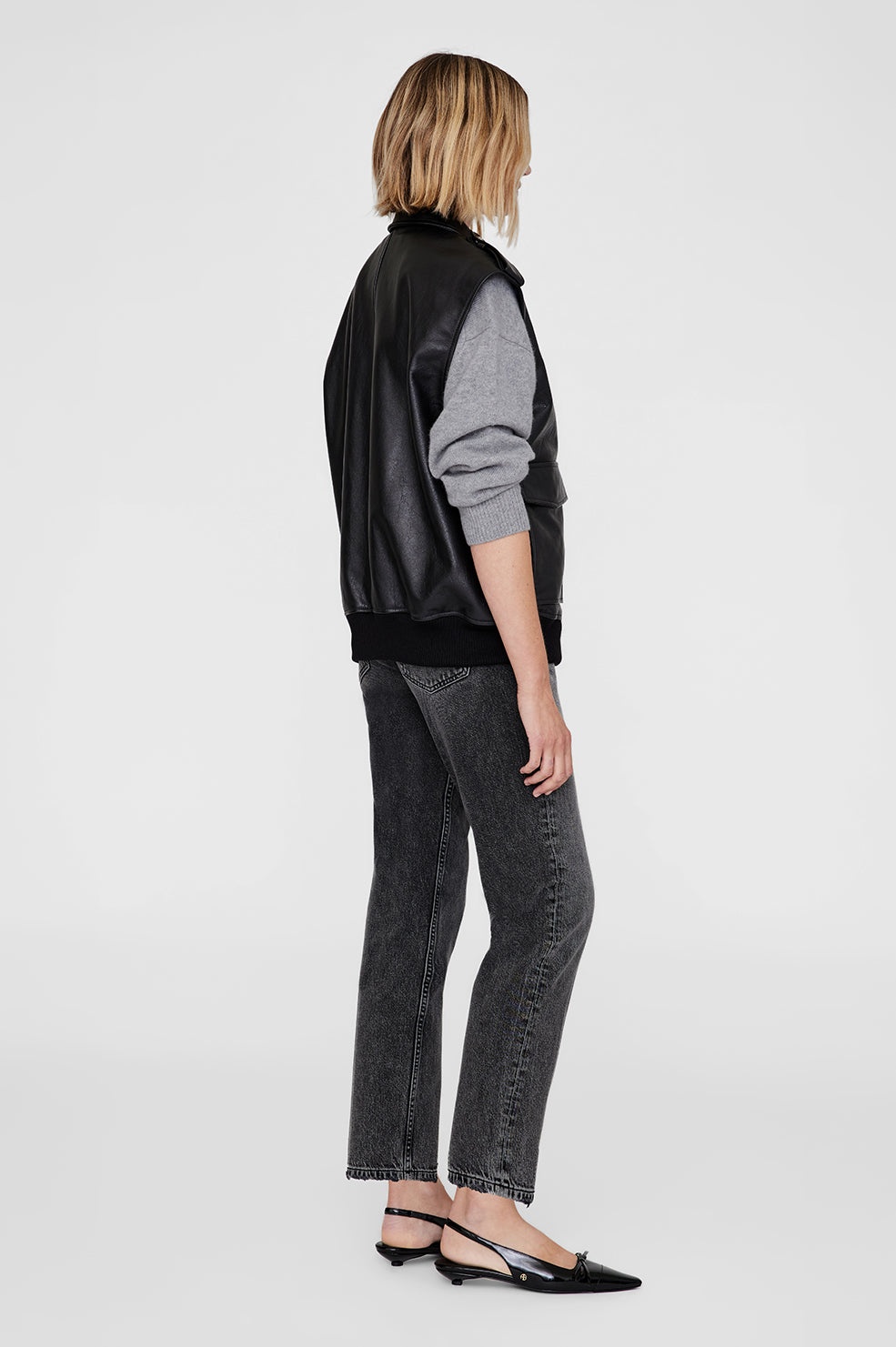 Sonnie Vest - Black Leather - 3