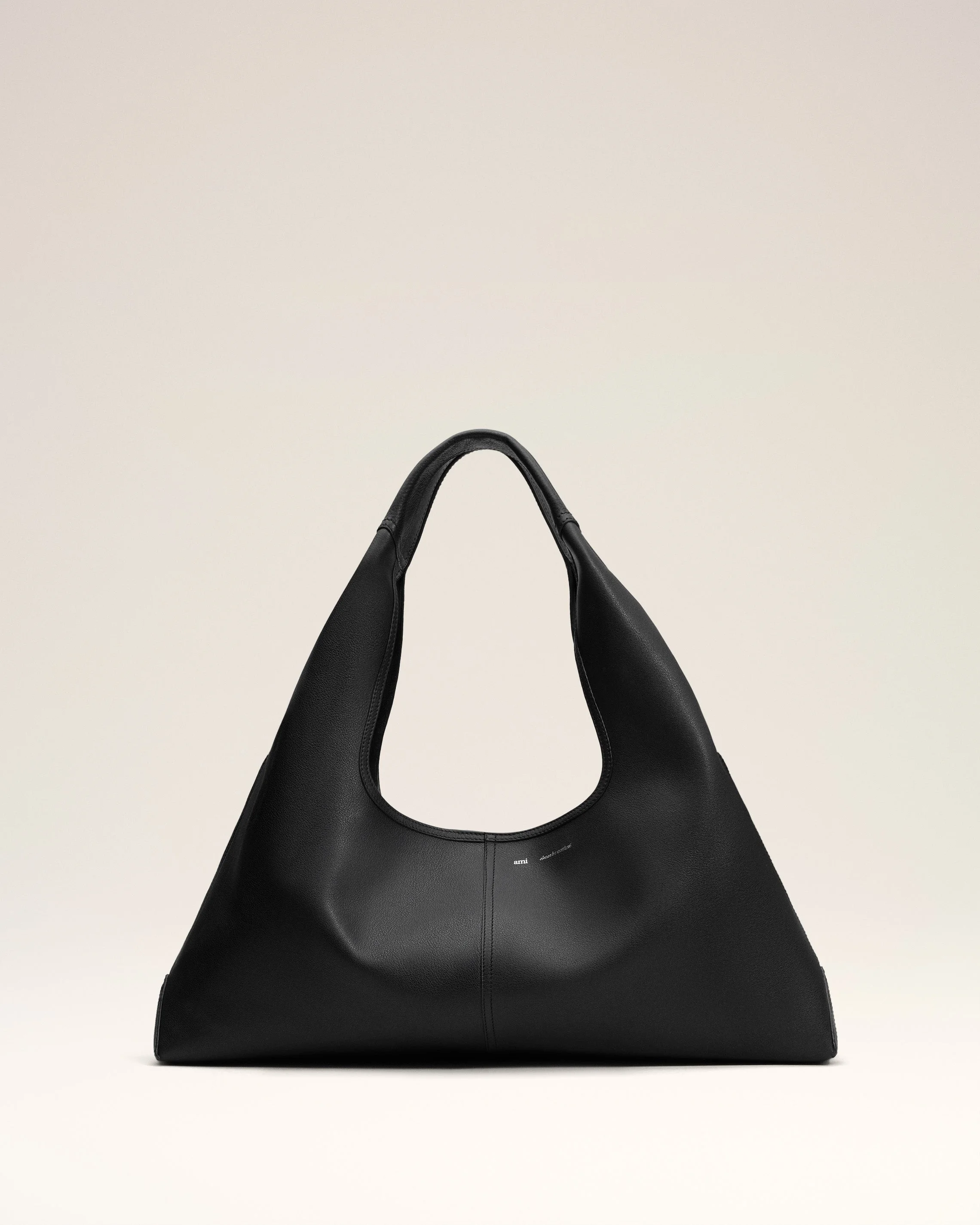 BLACK SUPPLE LEATHER ETIENNE SHOULDER BAG - 1