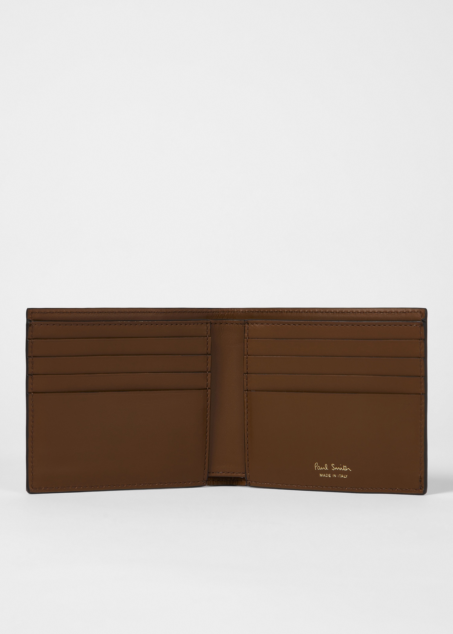 'Signature Stripe' Coated Canvas Billfold Wallet - 4