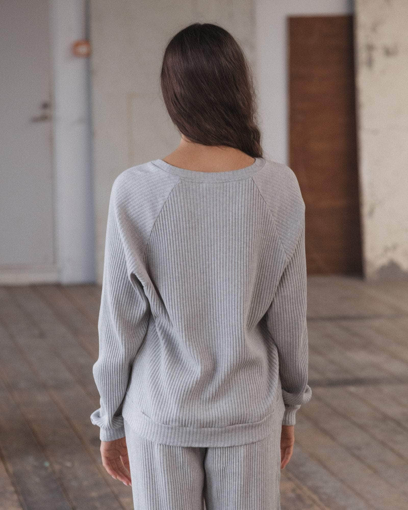 BASERANGE Basic Sweatshirt - Organic Cotton Rib Jersey outlook