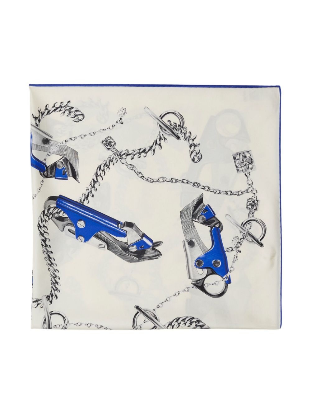 Knight hardware-print scarf - 2