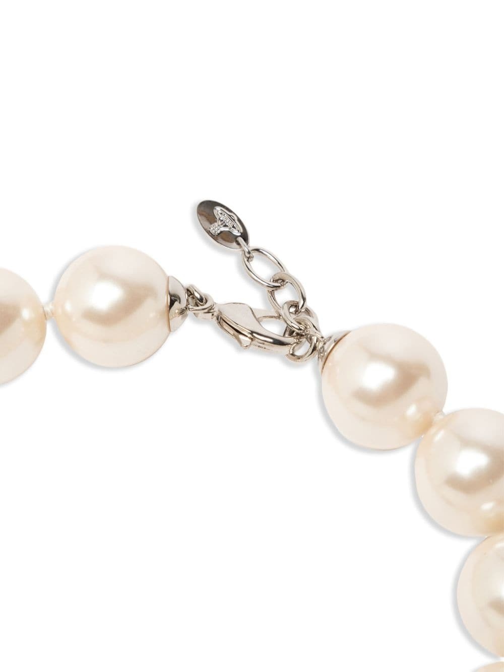 Orb-pendant faux-pearl necklace - 3