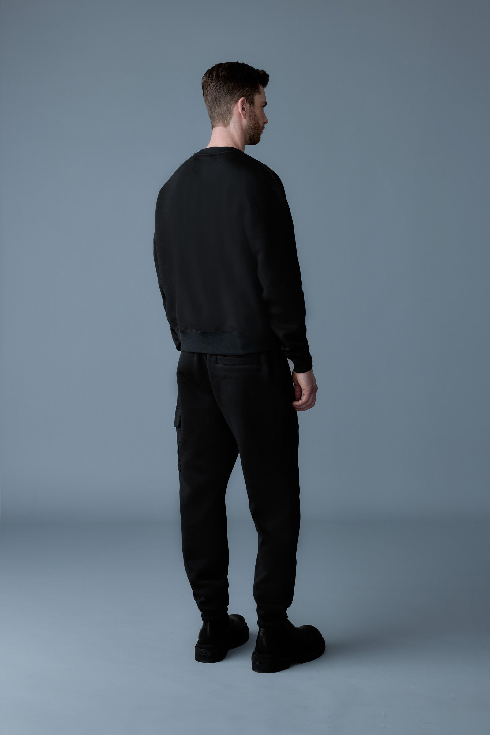 MARVIN-R Double face jersey cargo sweatpants - 4