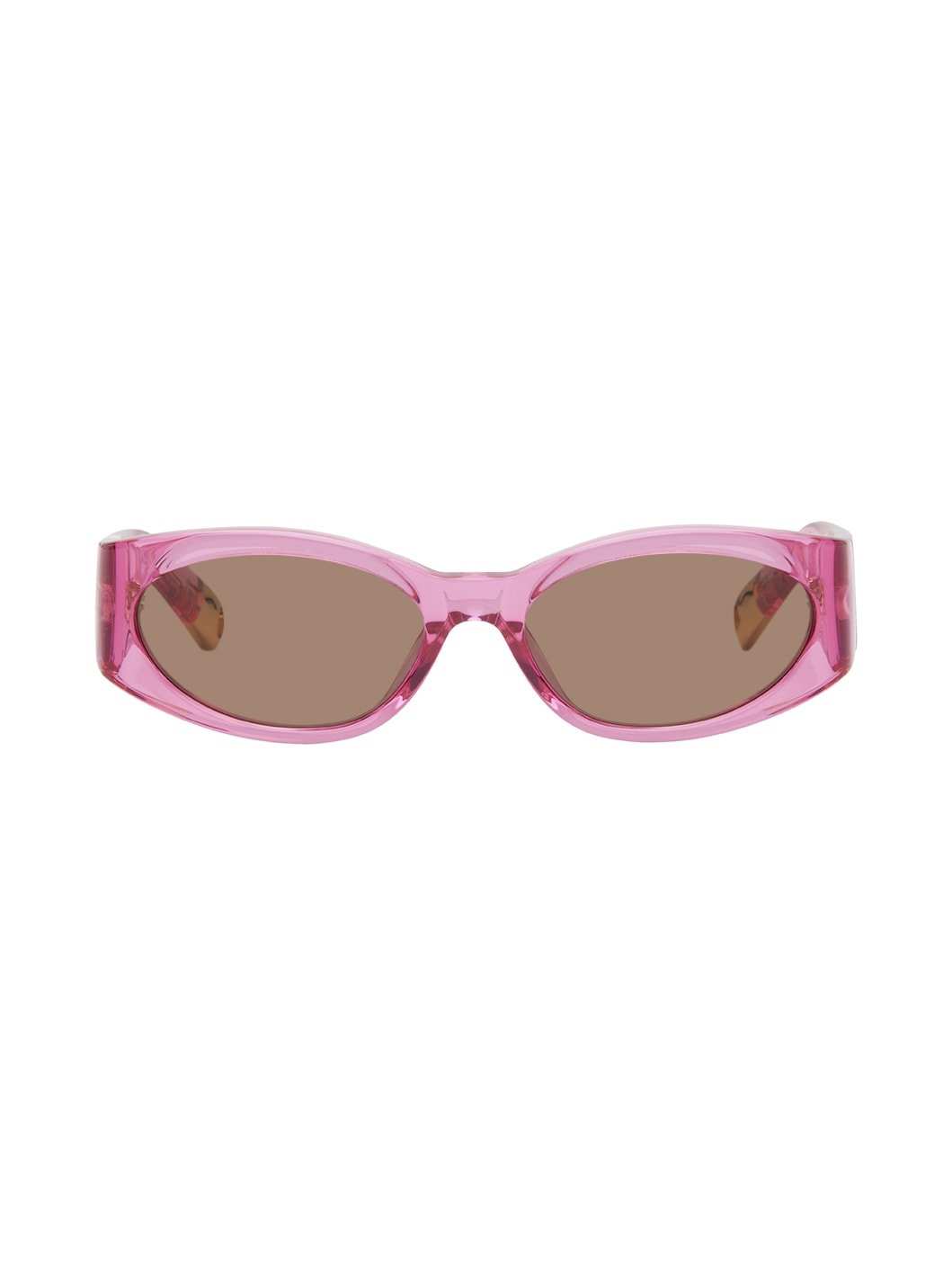 SSENSE Exclusive Pink 'Les Lunettes Ovalo' Sunglasses - 1