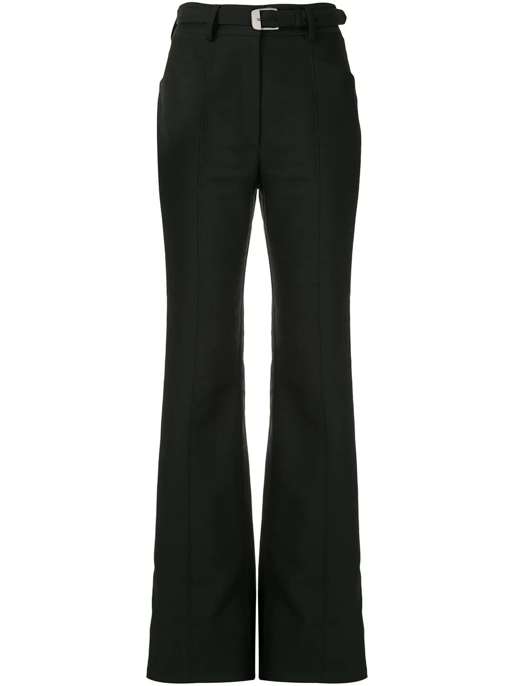 tailored flared high~waisted trousers - 1