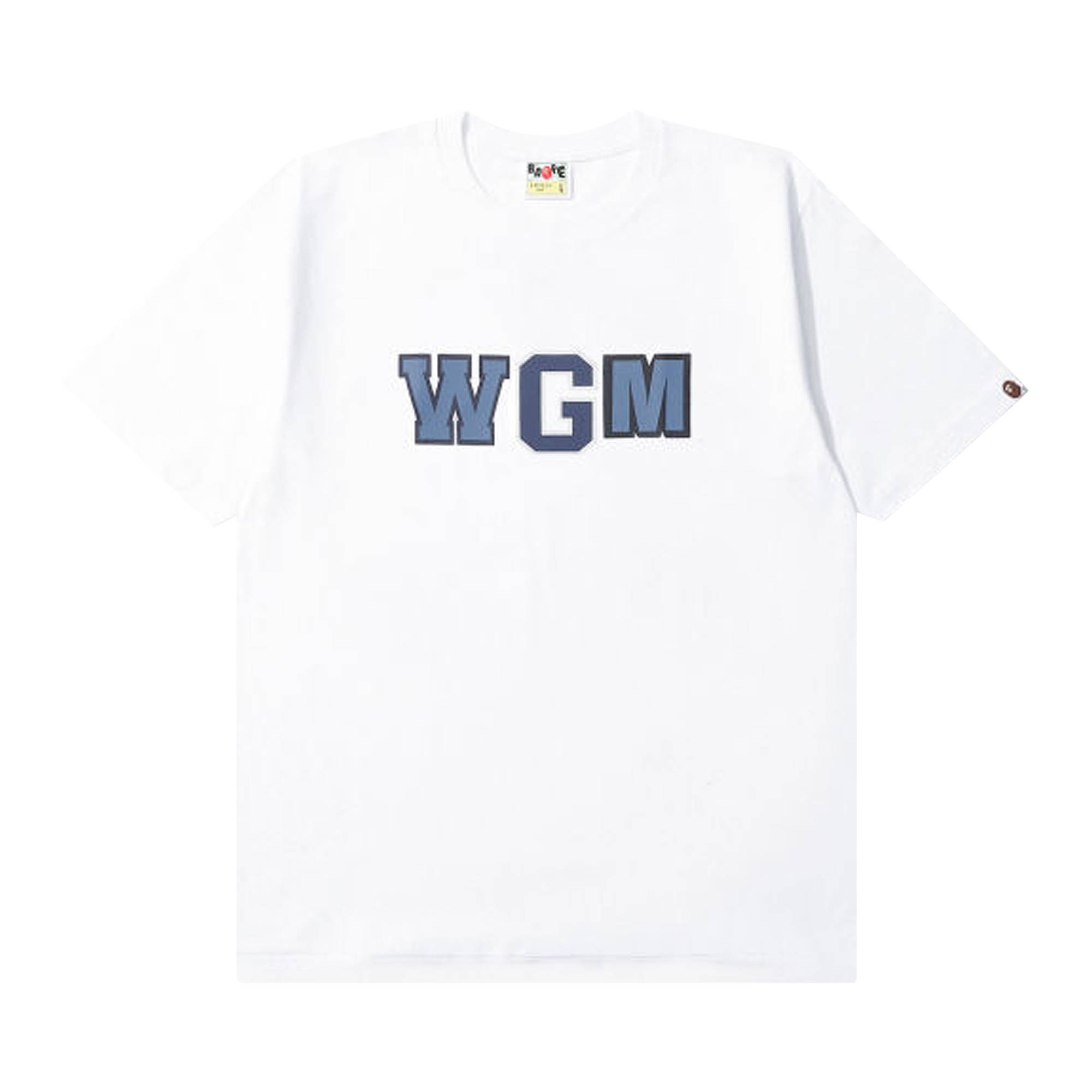 BAPE Color Camo WGM Milo Shark Tee 'White/Navy' - 1