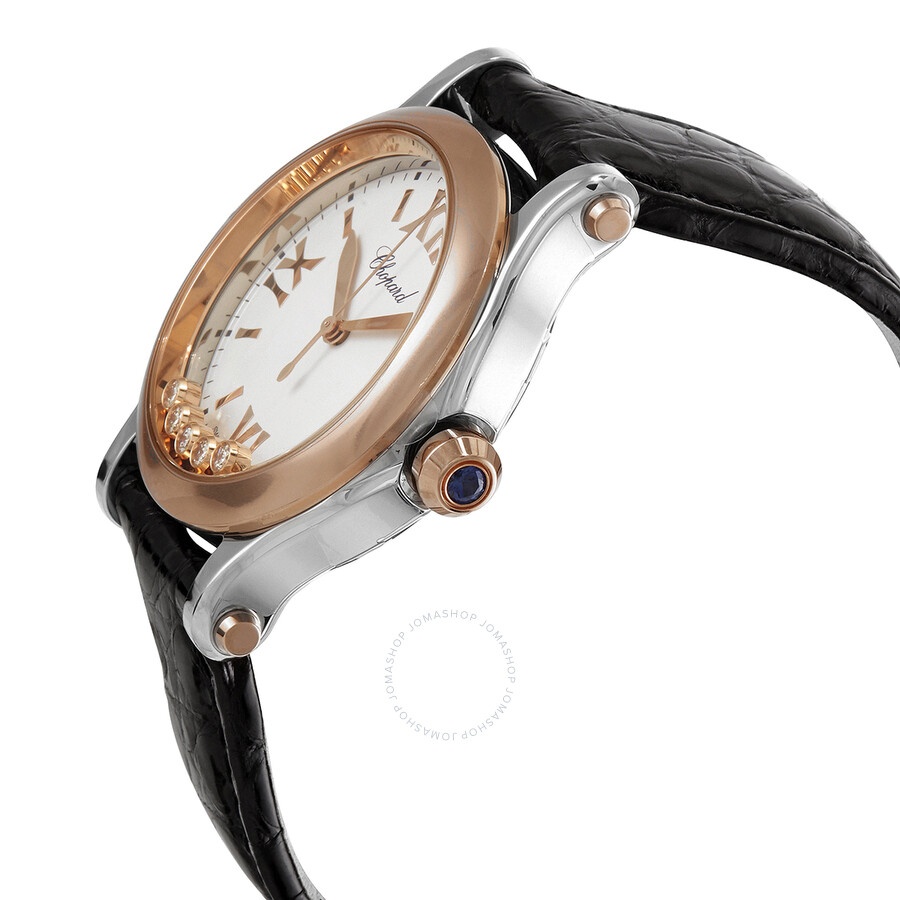 Chopard Happy Sport 18kt Rose Gold & Steel Case Ladies Watch 278582-6001 - 2