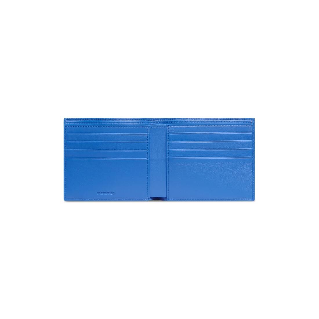 Men's Car Square Folded Wallet  in Blue - 3