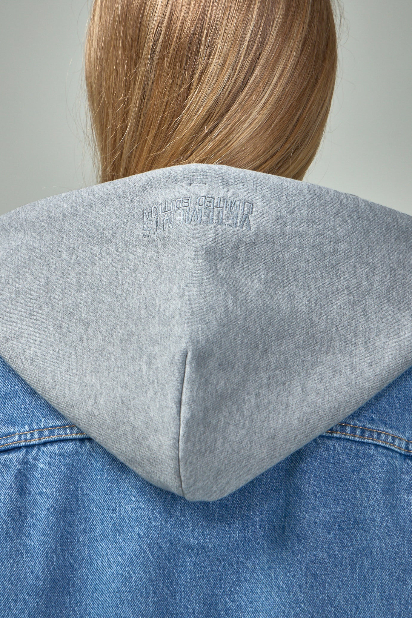 Deconstructed Hooded Denim Jacket - 4