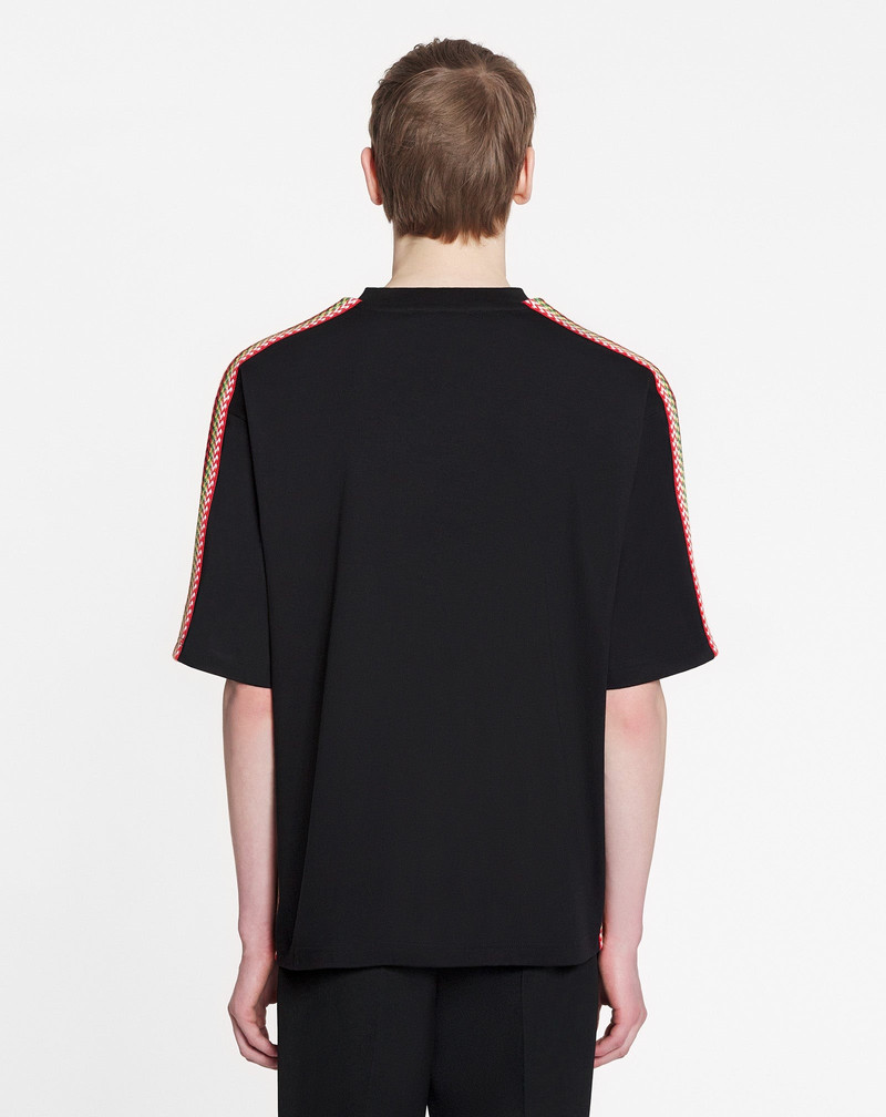 LANVIN OVERSIZED EMBROIDERED SIDE CURB T-SHIRT 4
