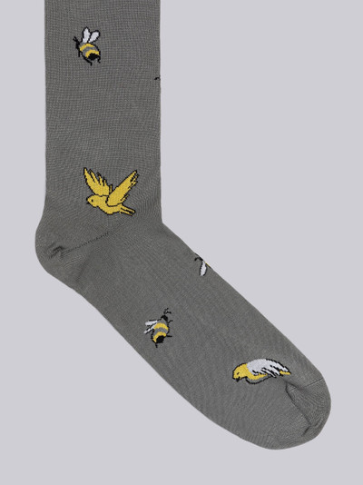 Thom Browne COTTON BIRDS AND BEES HALF DROP MID CALF SOCKS outlook