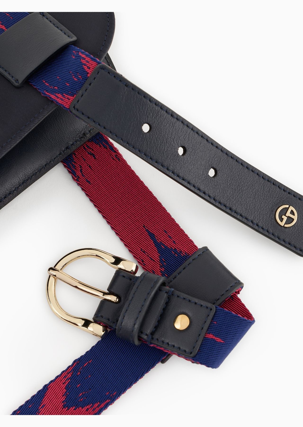 Poldo x Giorgio Armani harness in Ikat jacquard and leather - 6