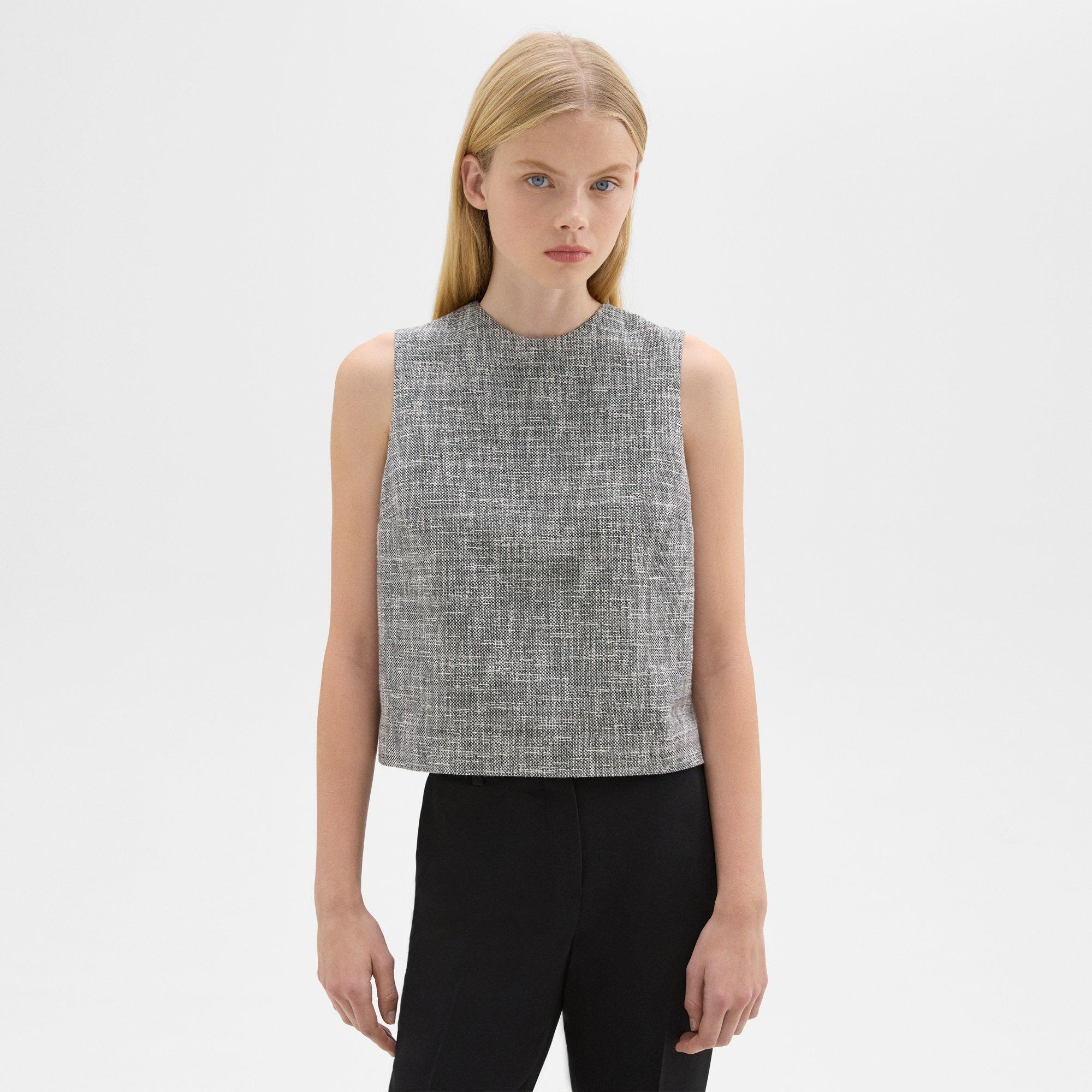 Shell Top in Canvas Tweed - 2