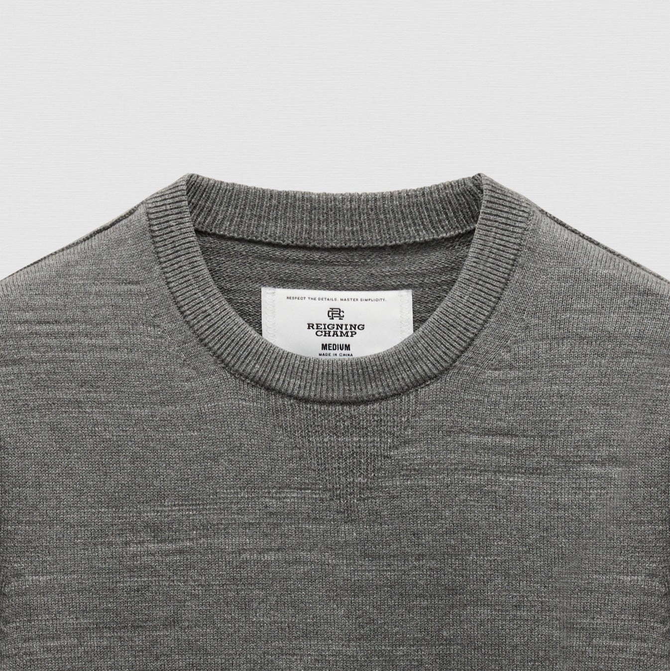 Cotton Slub Laurel Crewneck Heather Carbon - 2