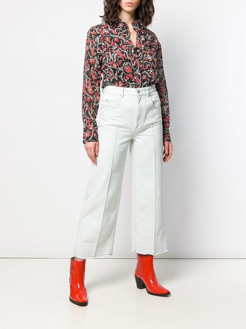Isabel Marant Étoile high-waisted cropped jeans outlook