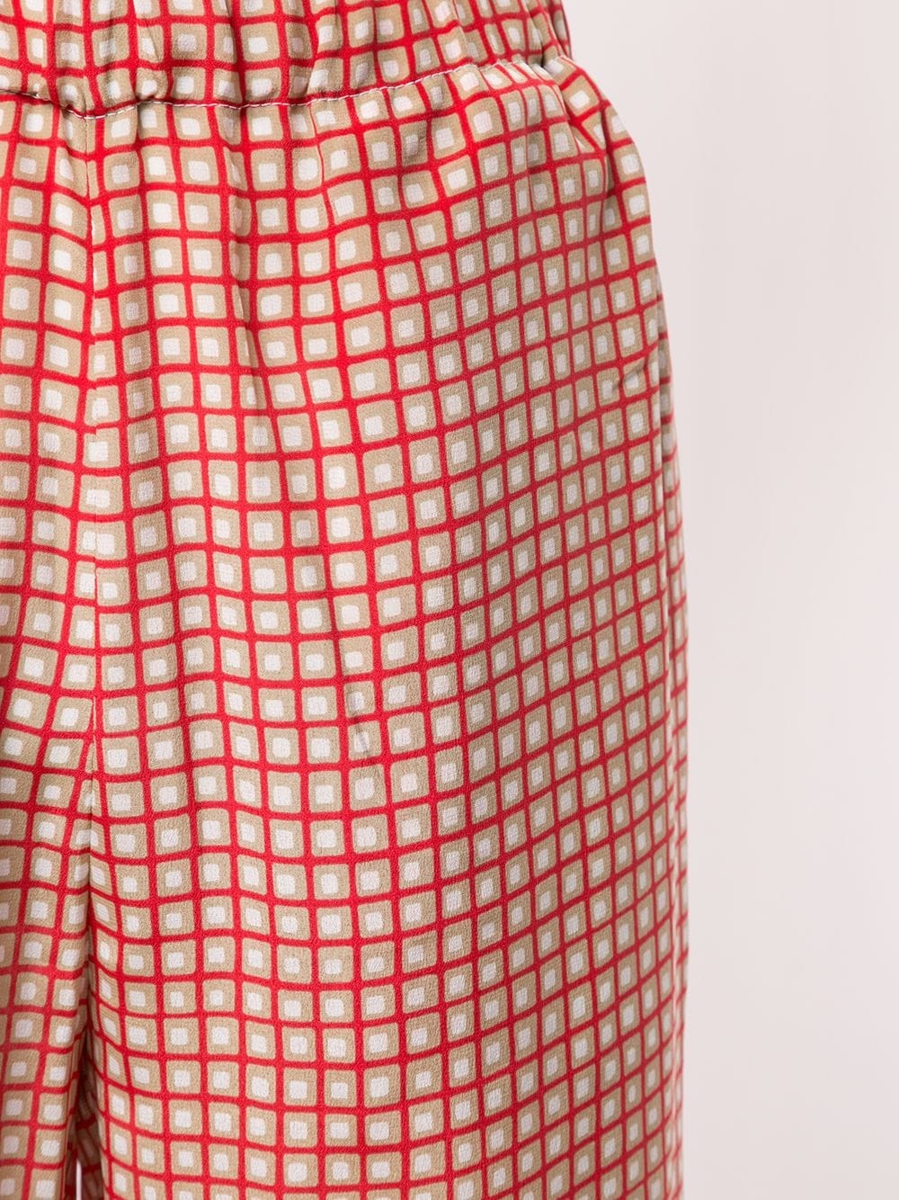 checked cropped trousers - 5