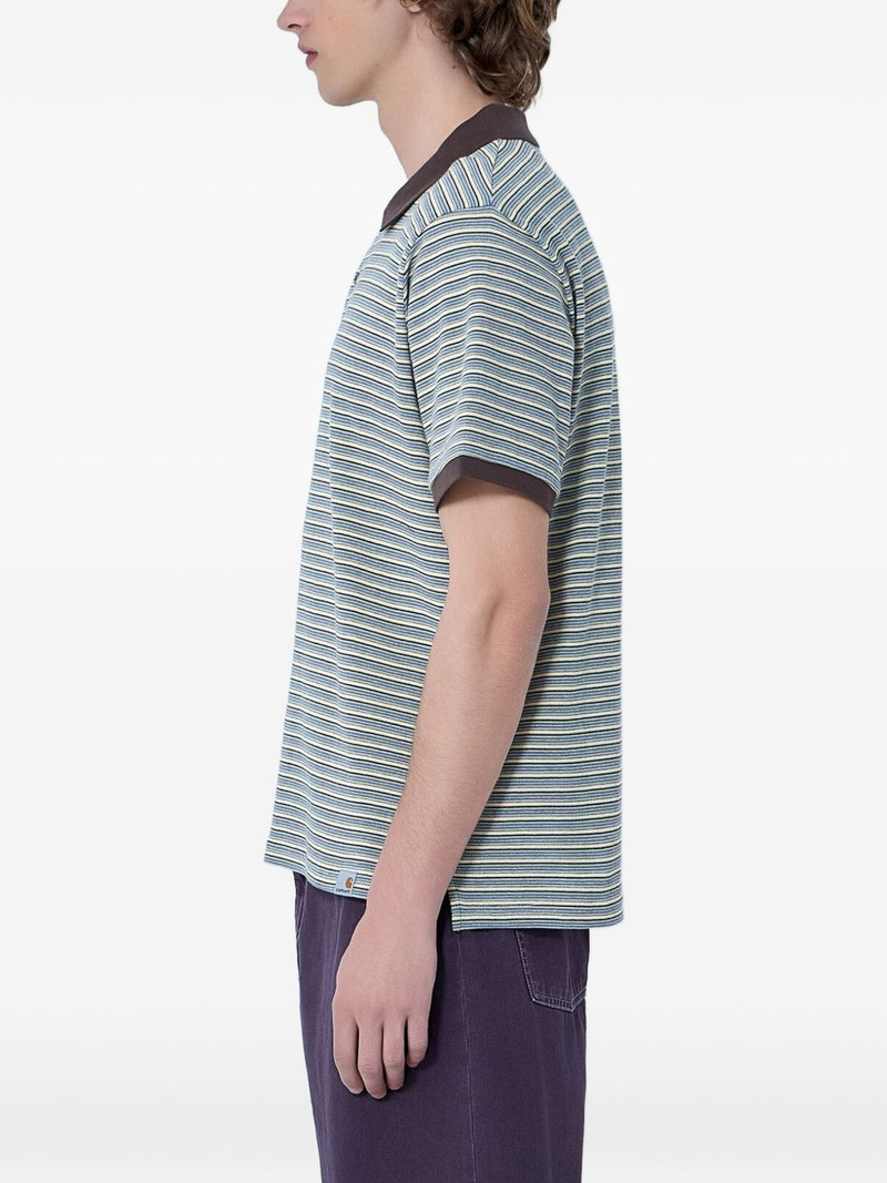Carhartt WIP striped cotton polo shirt outlook