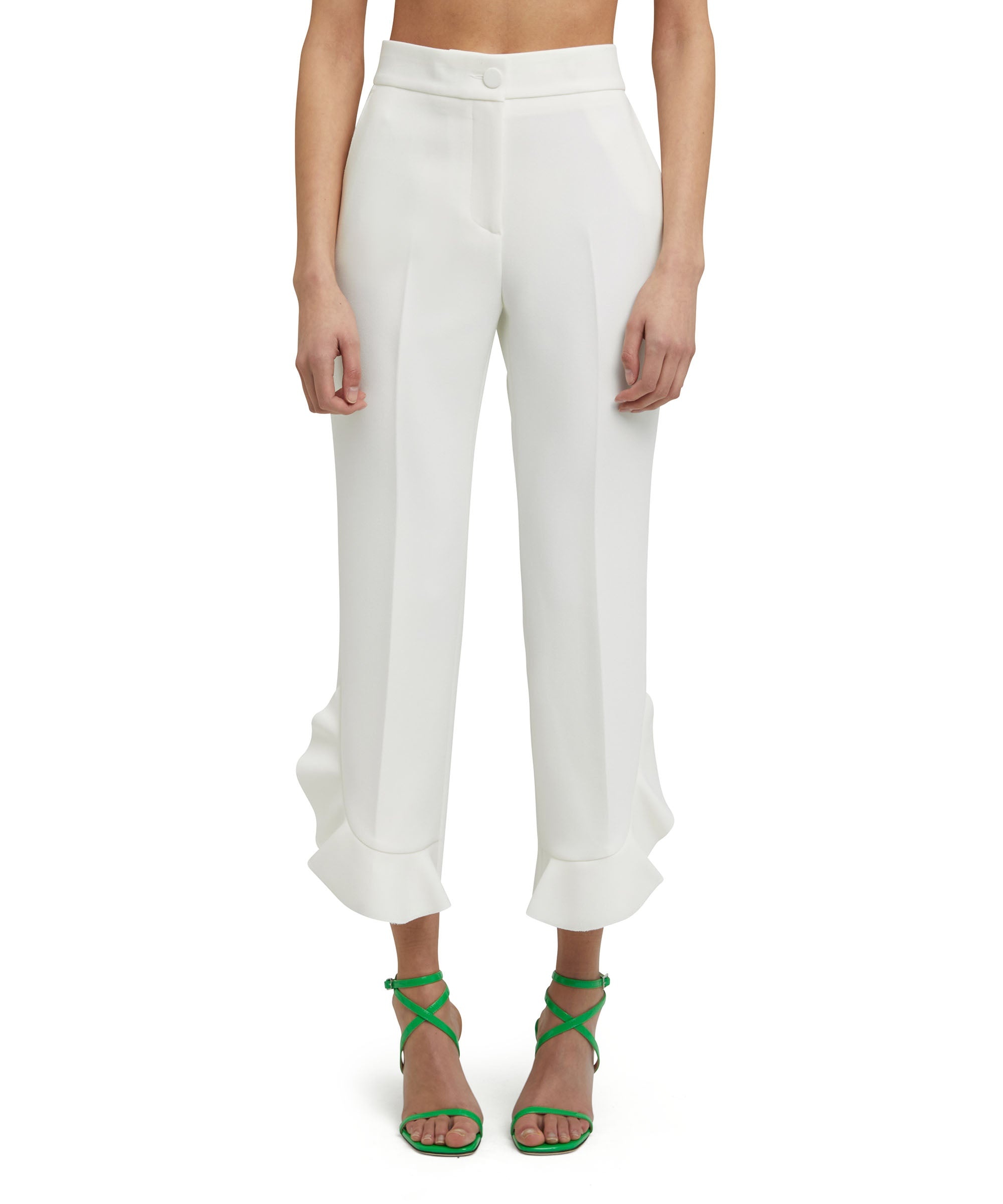 Double crepe cady pants with straight legs - 1