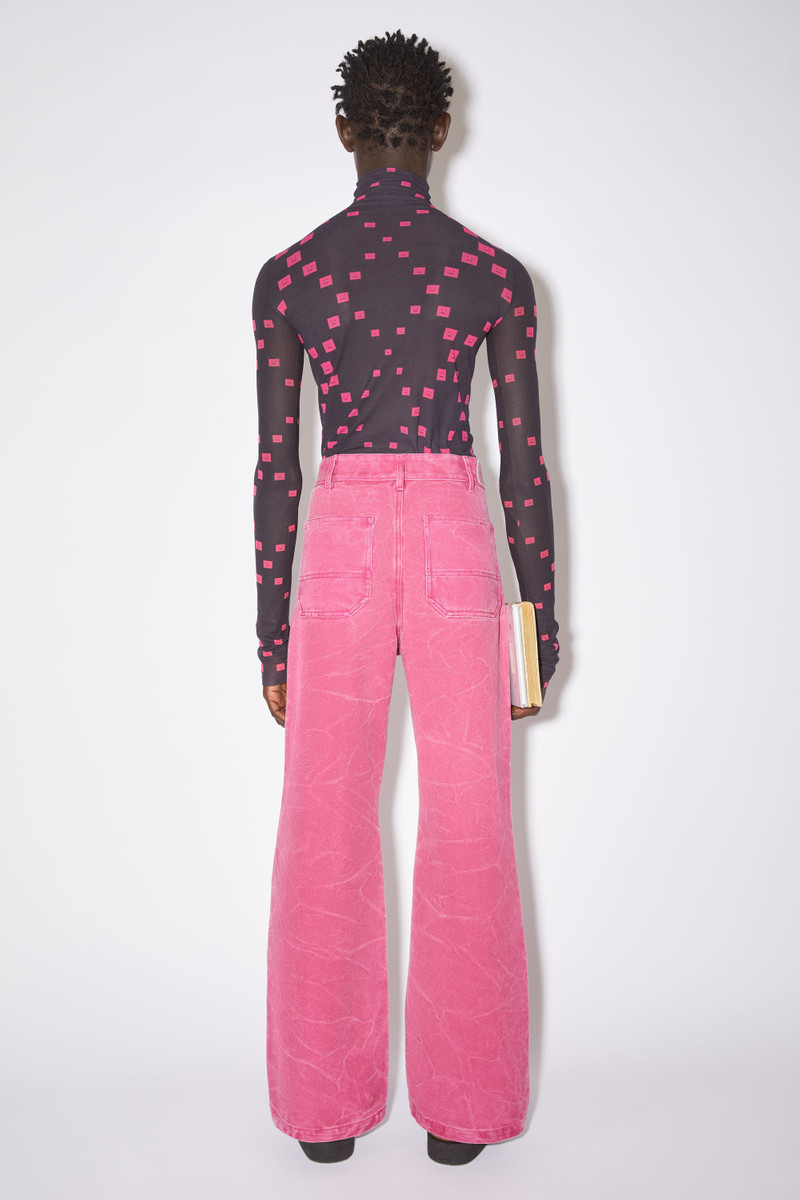 Cotton canvas trousers - Fuchsia pink 3
