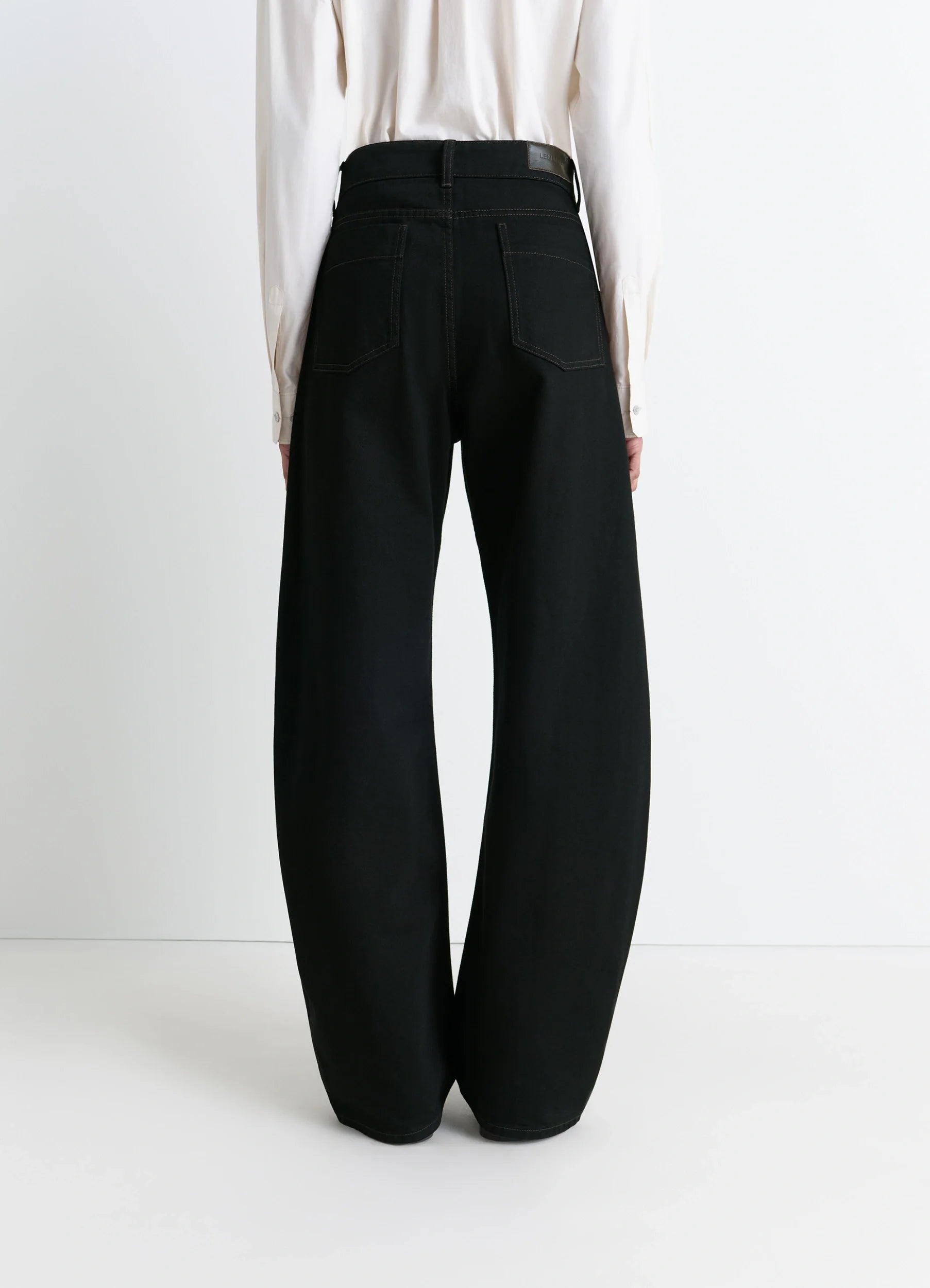 HIGH WAISTED CURVED PANTS - 4