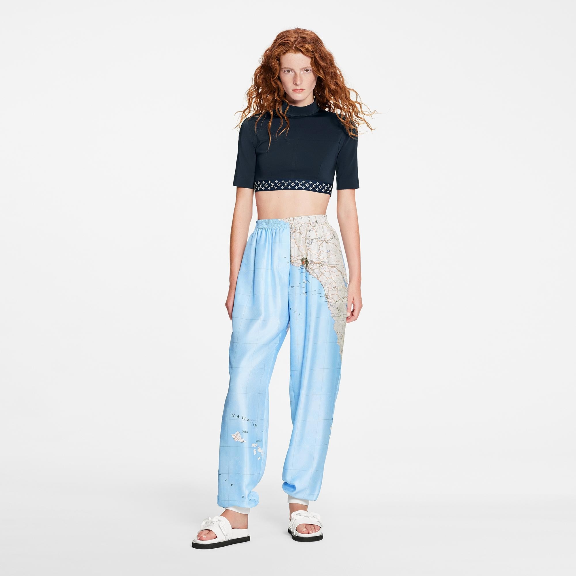 Map Print Lounge Pants - 2