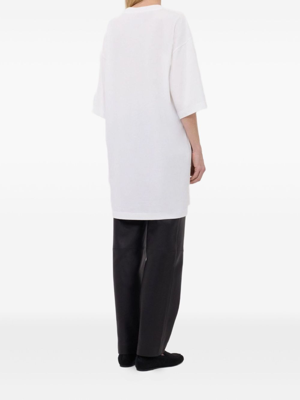 crew-neck drop-shoulder T-shirt - 4