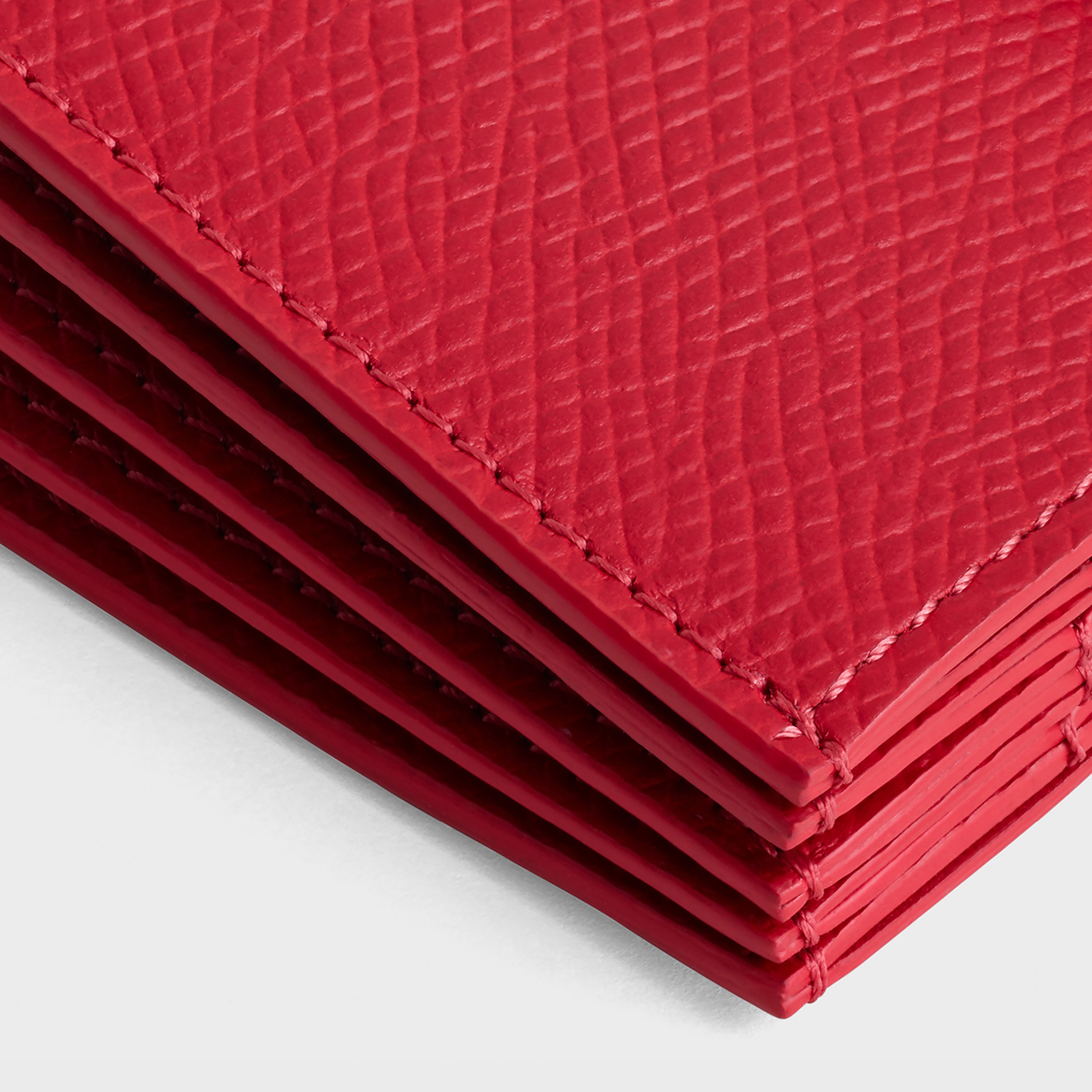 ACCORDEON CARD HOLDER IN GRAINED CALFSKIN - 4