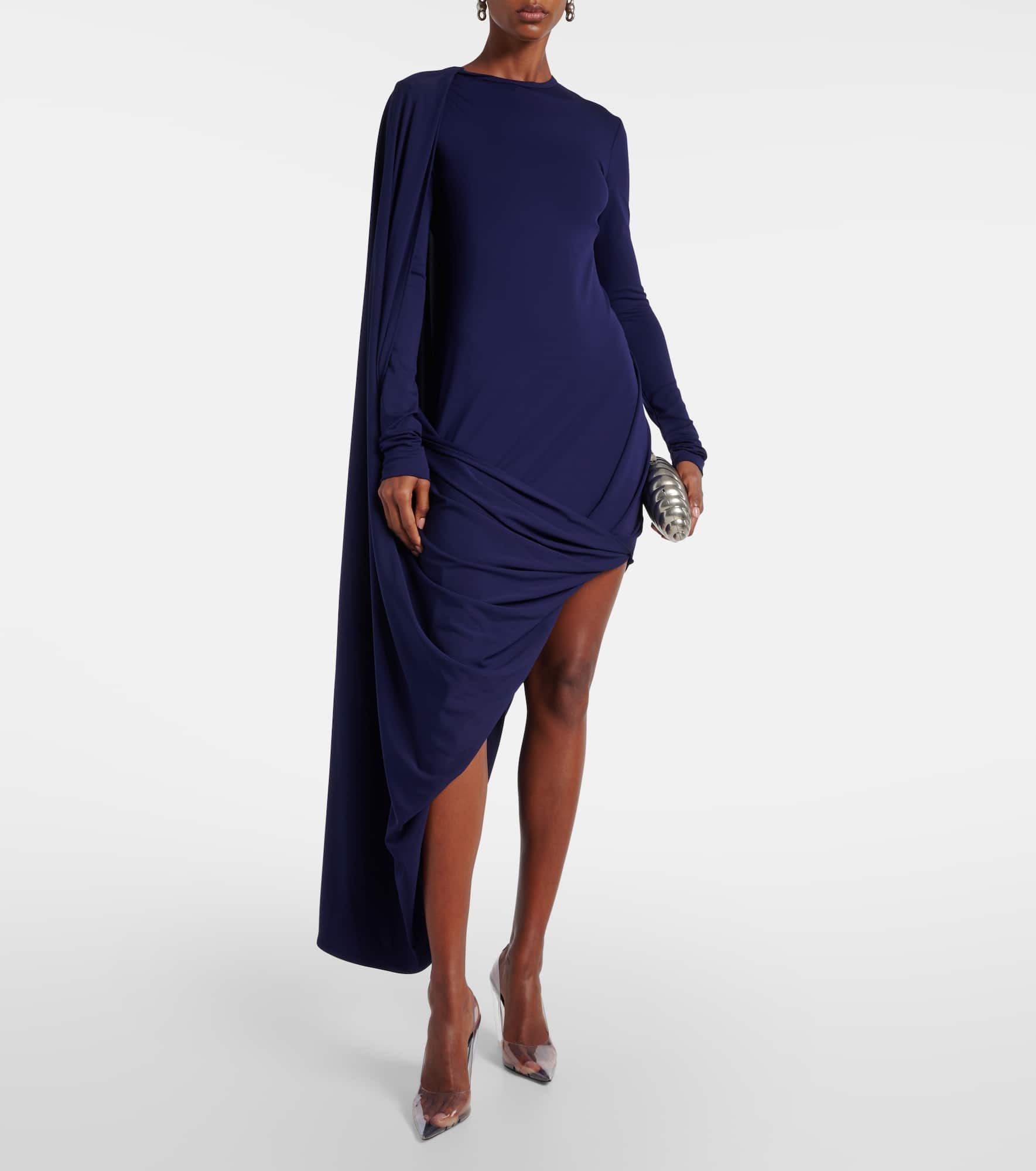 Ariete 1234 draped jersey maxi dress - 2