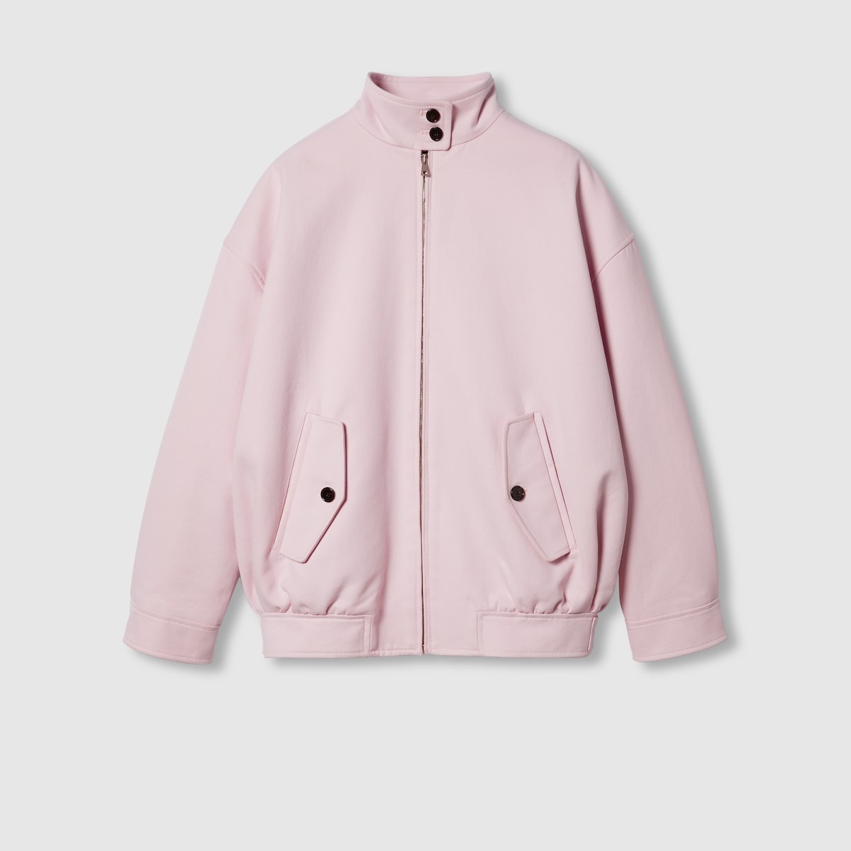 Cotton canvas delavé bomber jacket - 1