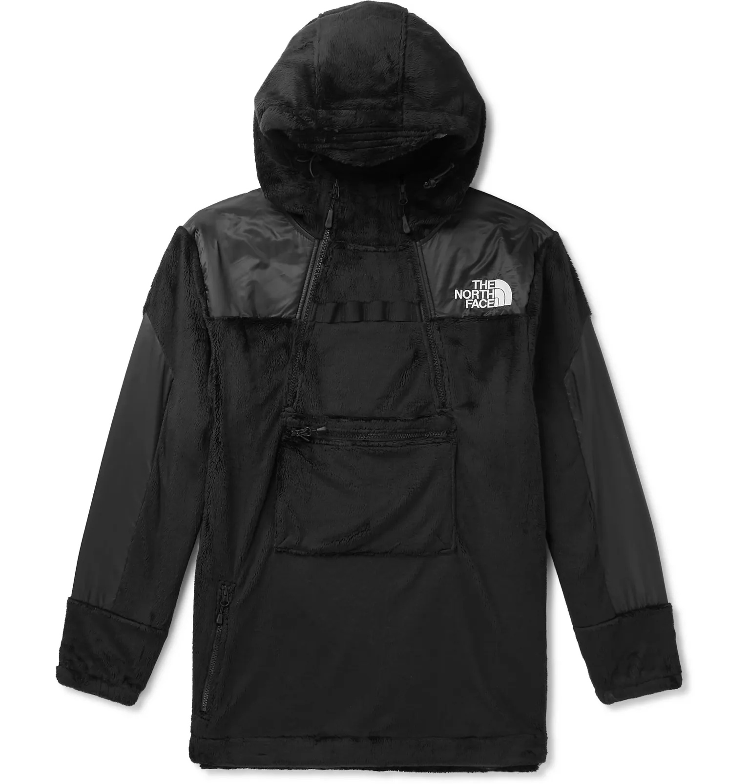 Black Series Shell-Trimmed Fleece Jacket - 1