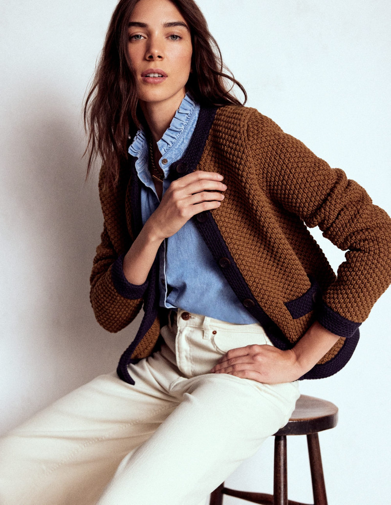 Libby Knitted Jacket-Camel 5