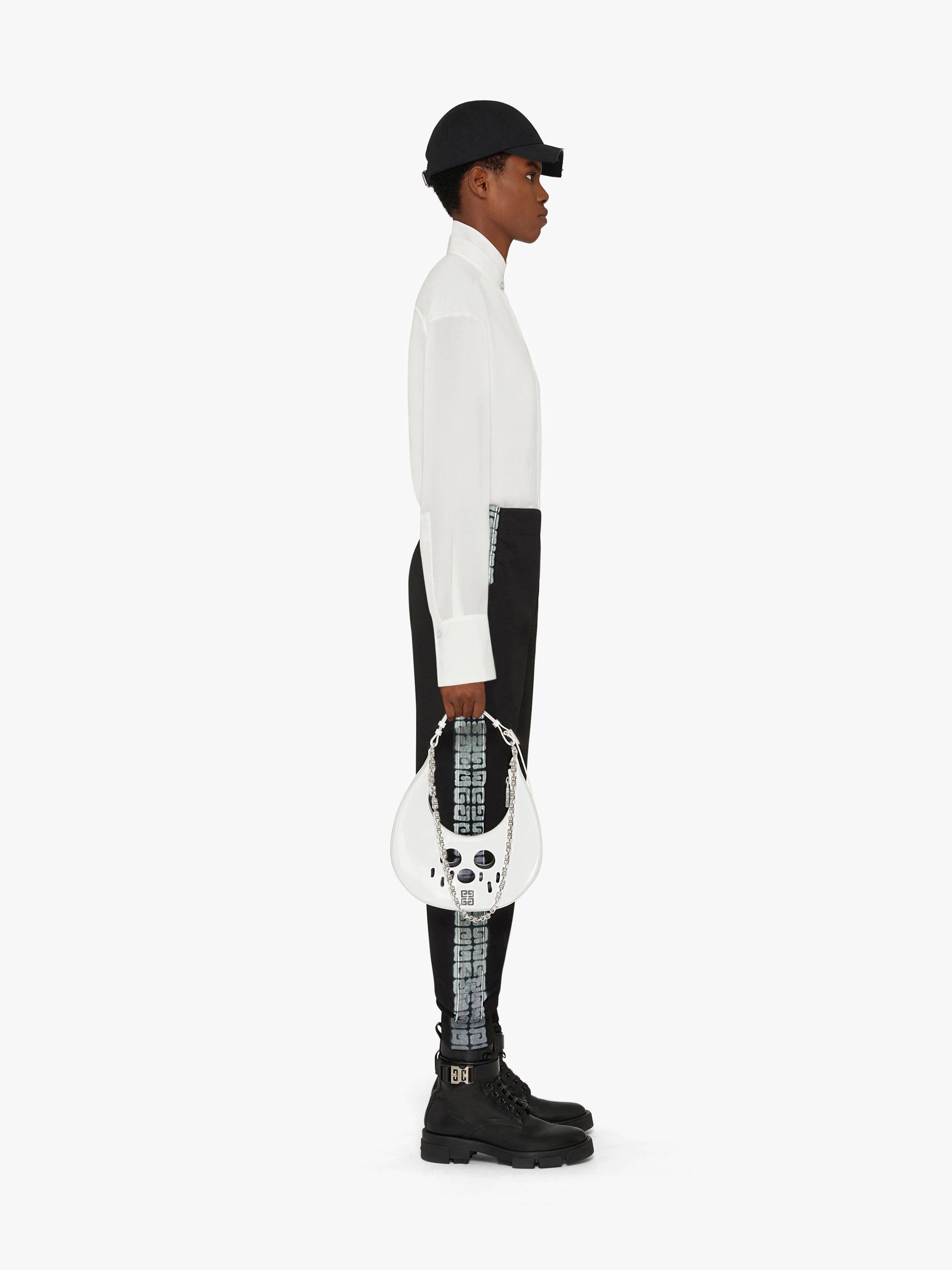 GIVENCHY SLIM FIT JOGGER PANTS WITH TAG EFFECT 4G WEBBING - 3