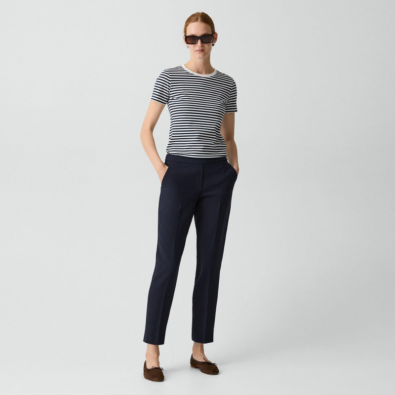 Theory Easy Tee in Jersey Stripe outlook