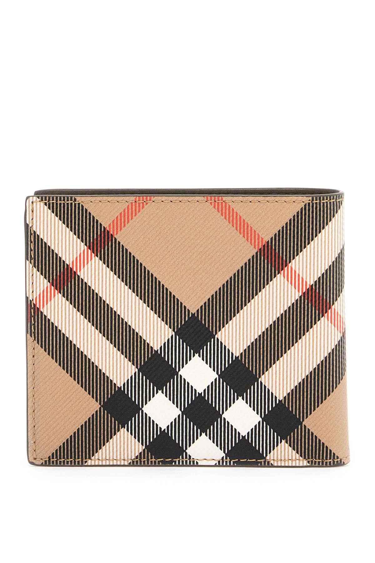 Burberry Book Wallet In Coated Canvas Bi-Fold Design Men - 3