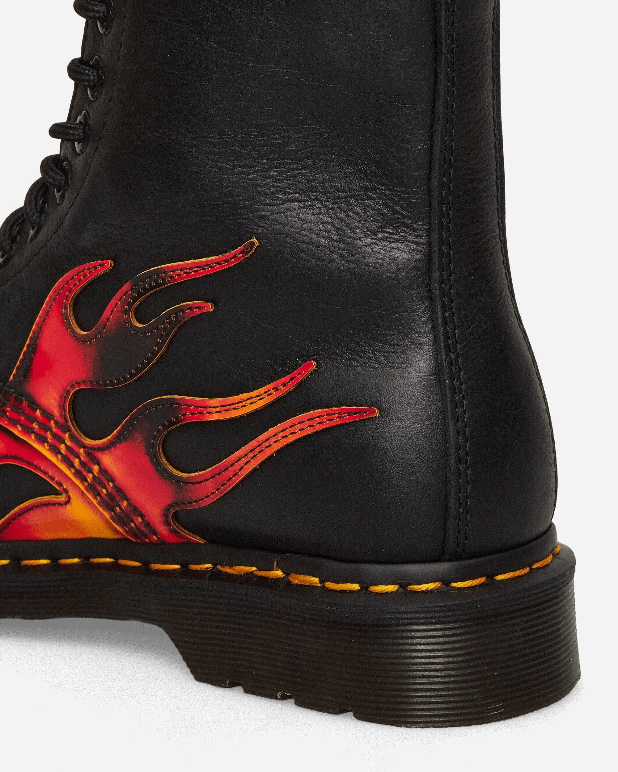 1460 Pascal Flame Boots Black / Vibrant Red - 6