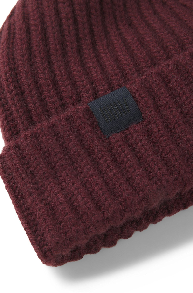 BECKHAM X BOSS BEANIE HAT IN VIRGIN WOOL AND CASHMERE 5
