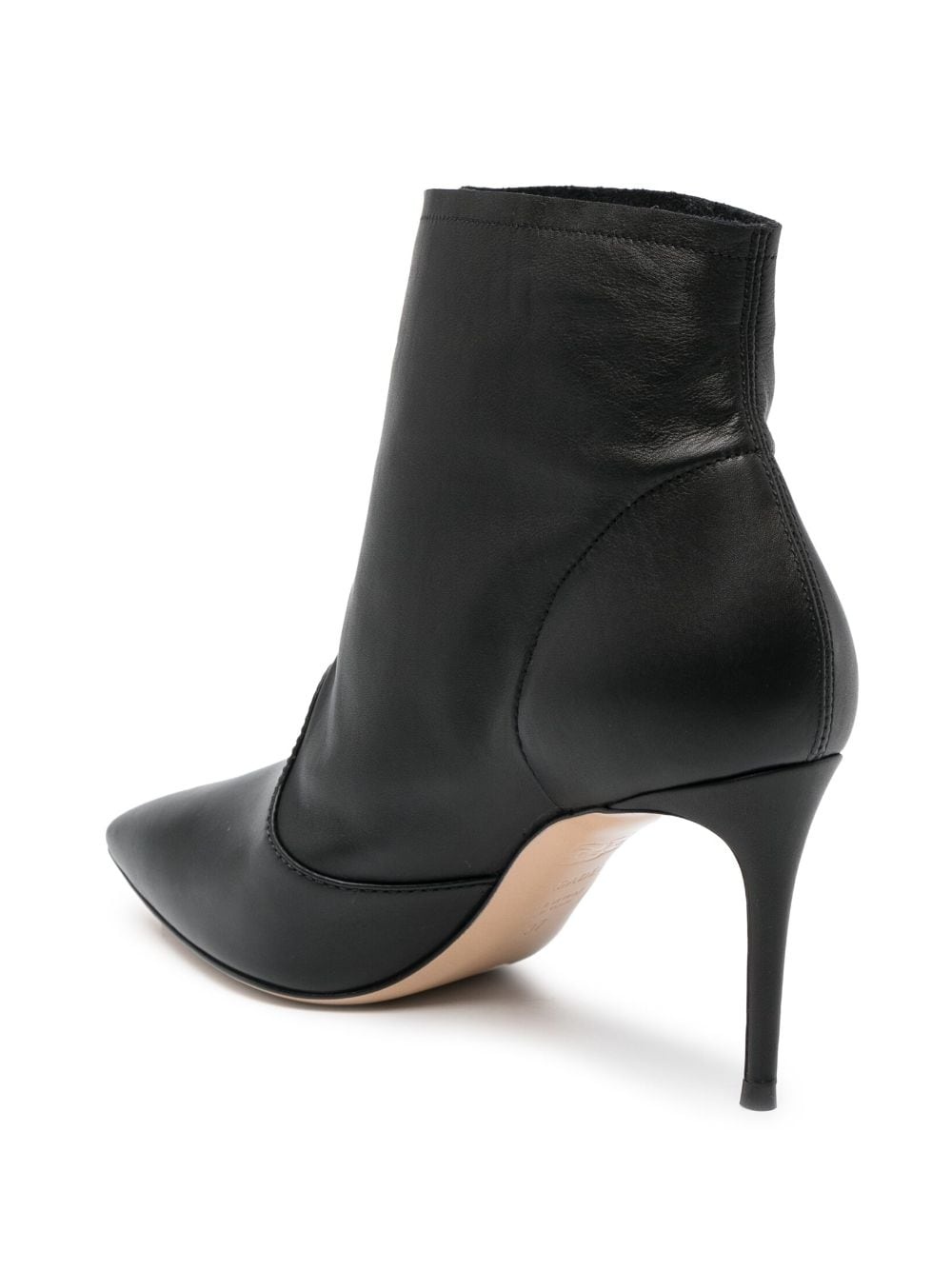 80mm buckled leather boots - 3