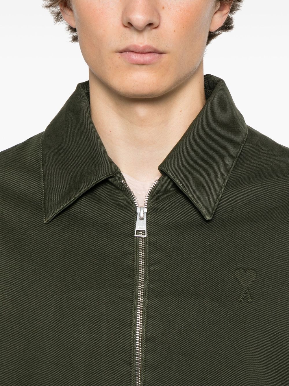 logo-embossed jacket - 5