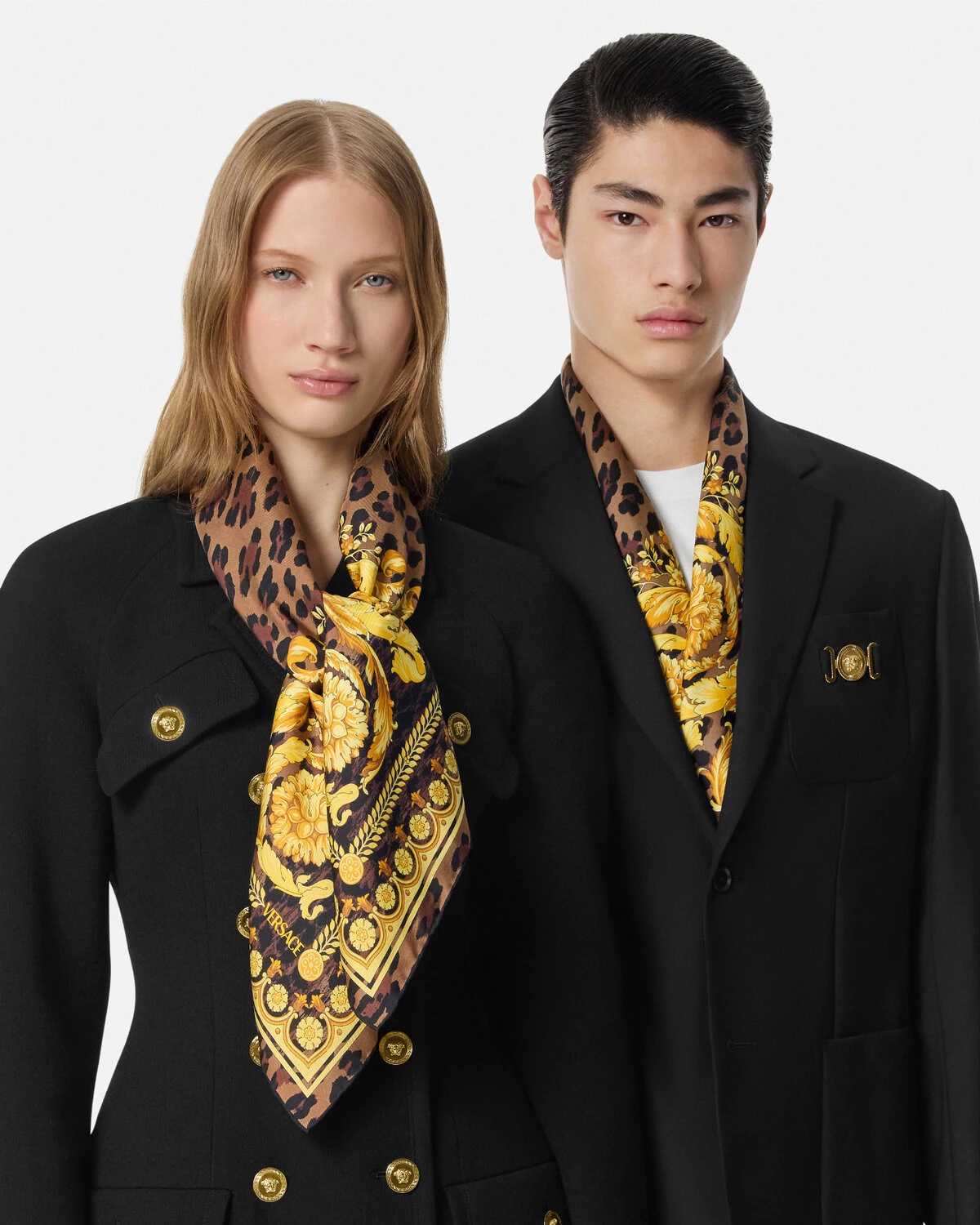 Wild Barocco Silk Foulard 35" - 3